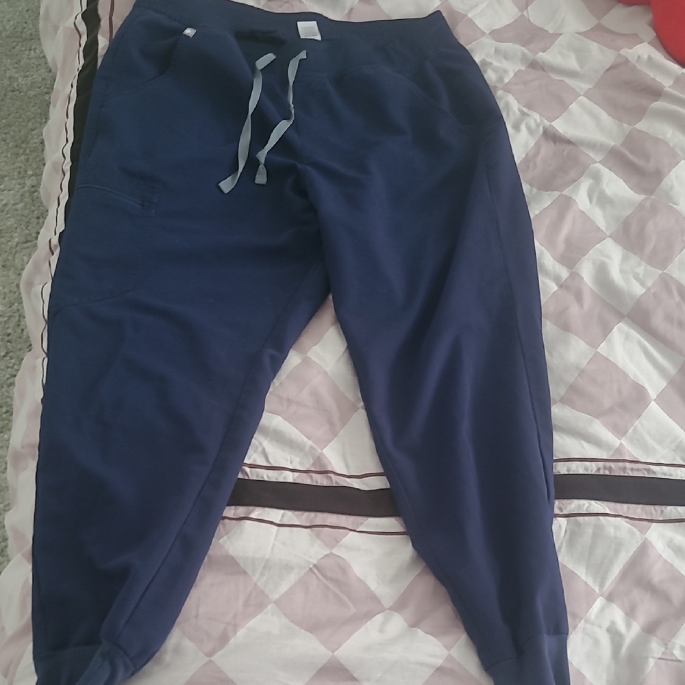 FIGS Navy Blue Jogger Scrub Bottoms